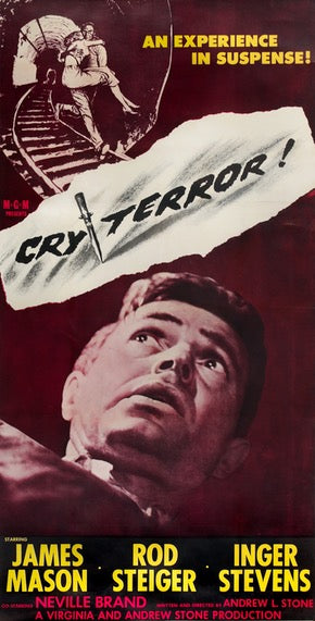Cry Terror! (1958) original movie poster for sale at Original Film Art