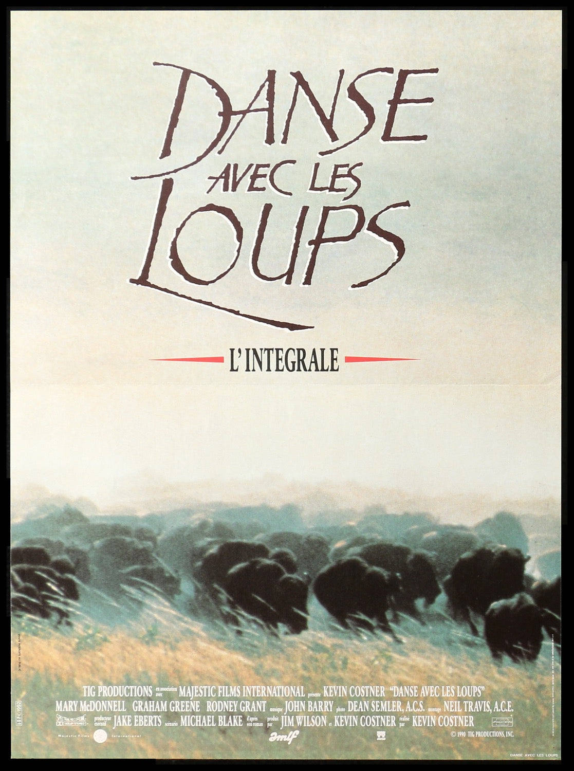 Dances with Wolves (1990) original movie poster for sale at Original Film Art - Vintage Movie Posters