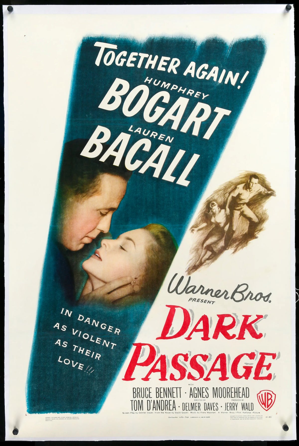 Dark Passage (1947) original movie poster for sale at Original Film Art