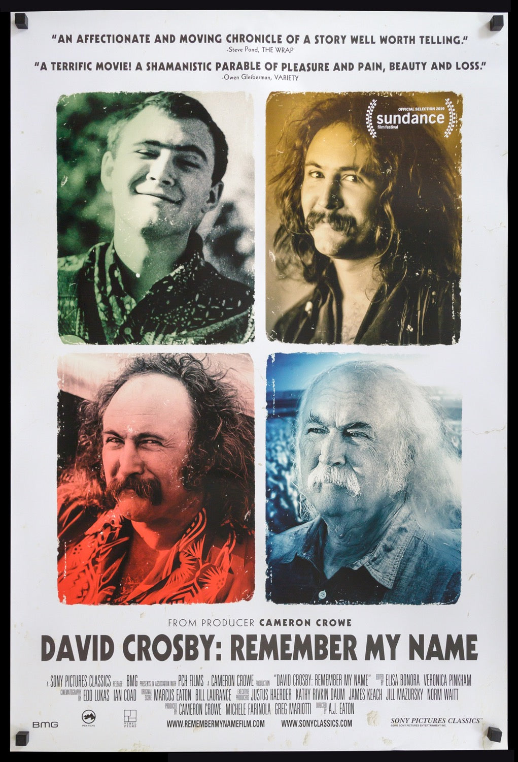 David Crosby: Remember My Name (2019) original movie poster for sale at Original Film Art - Vintage Movie Posters