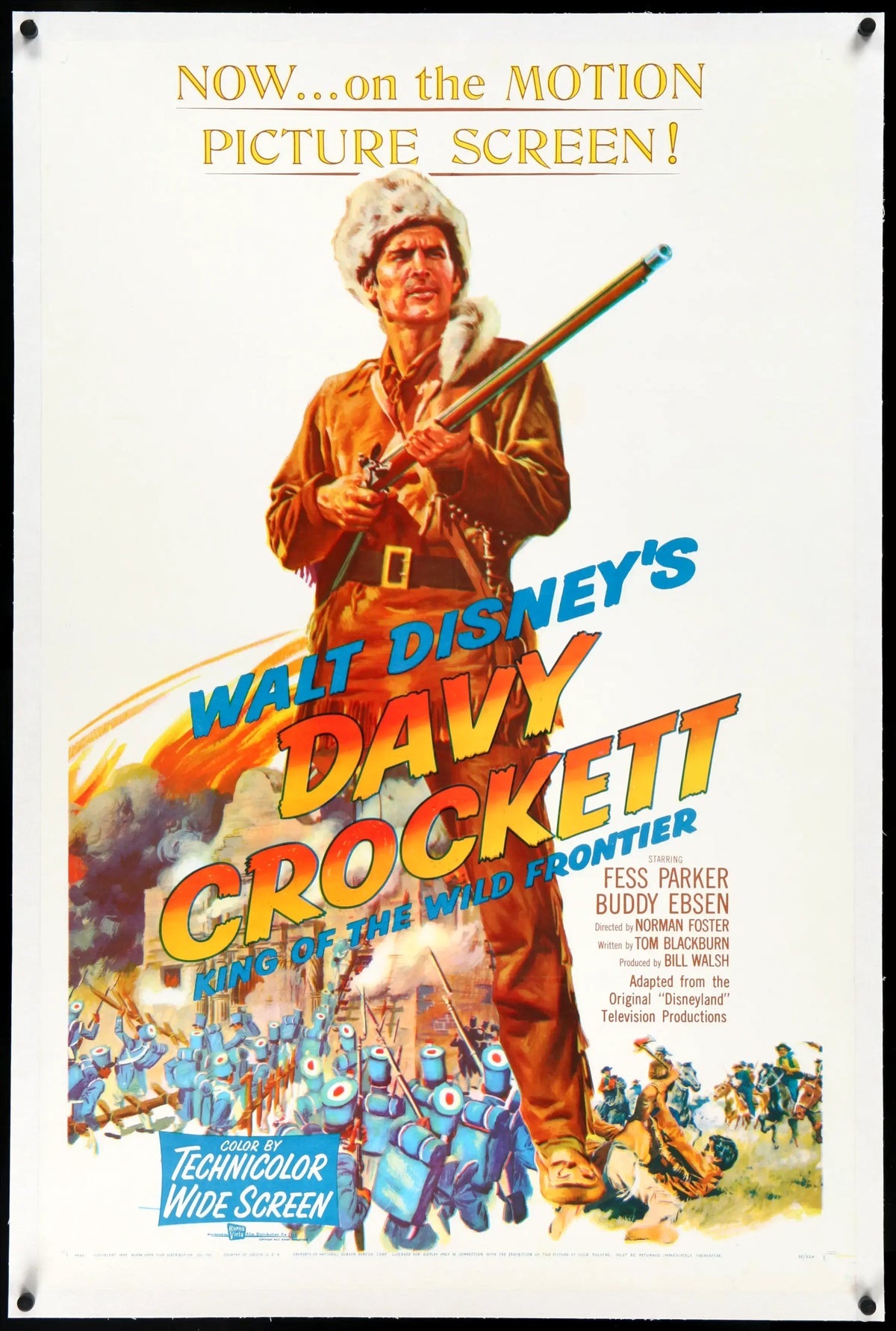 Davy Crockett, King of the Wild Frontier (1955) original movie poster for sale at Original Film Art