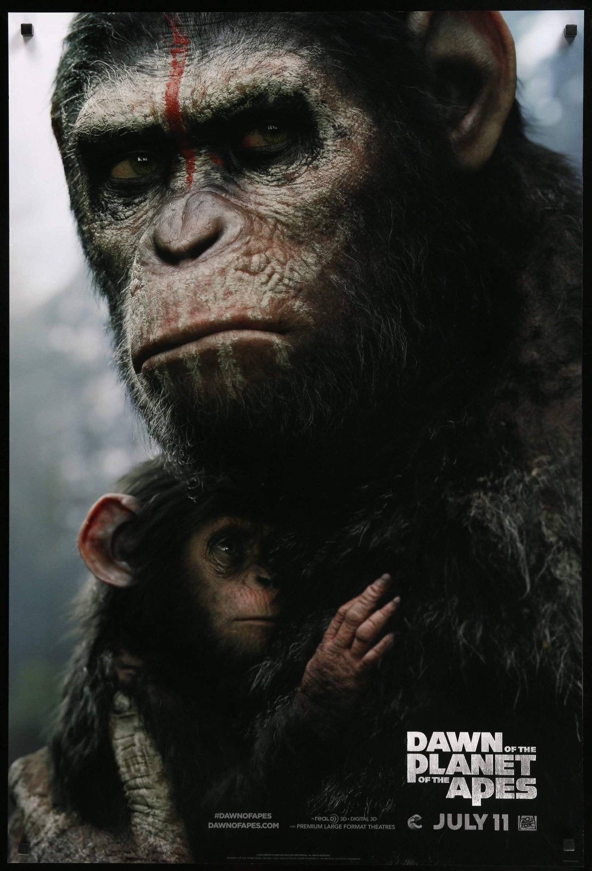 Dawn of the Planet of the Apes (2014) original movie poster for sale at Original Film Art