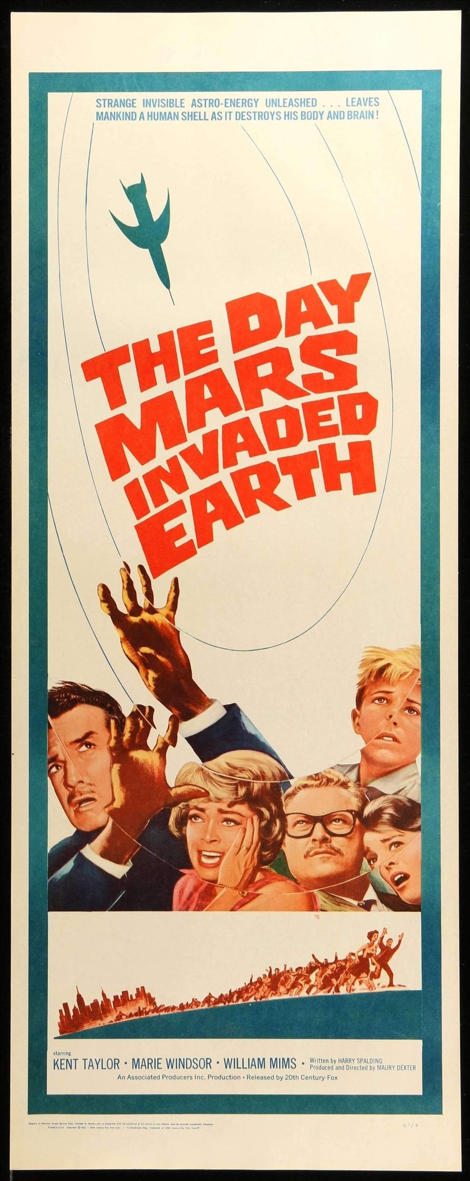 Day Mars Invaded Earth (1963) original movie poster for sale at Original Film Art - Vintage Movie Posters