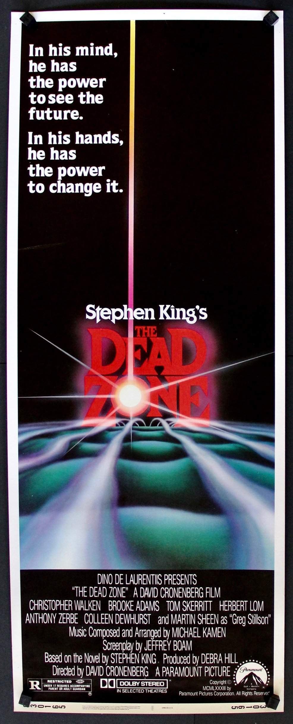 Dead Zone (1983) original movie poster for sale at Original Film Art - Vintage Movie Posters