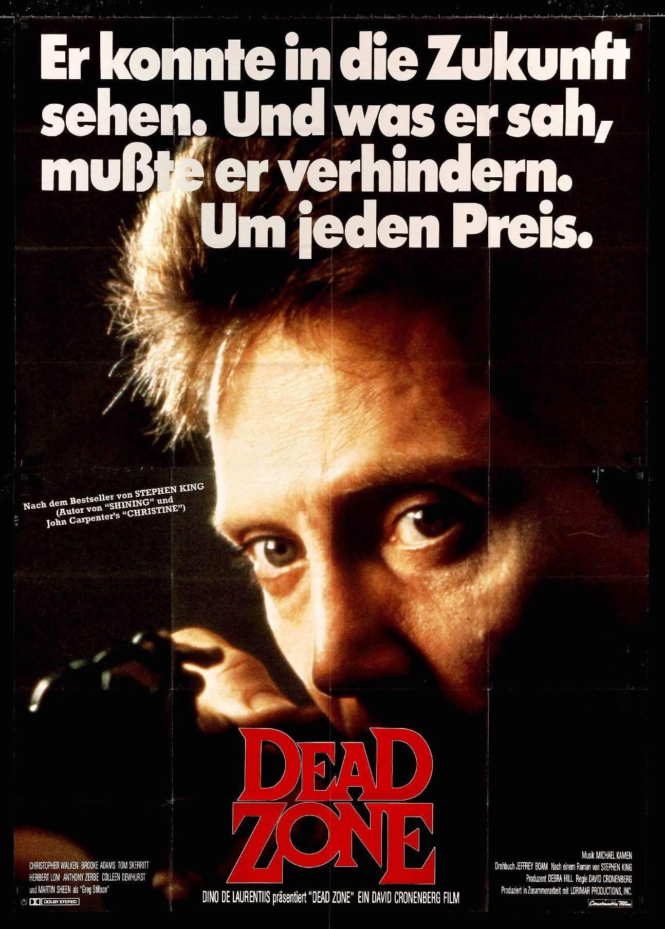 The Dead Zone (1983) Original German 2PMovie Poster - 33”x 47