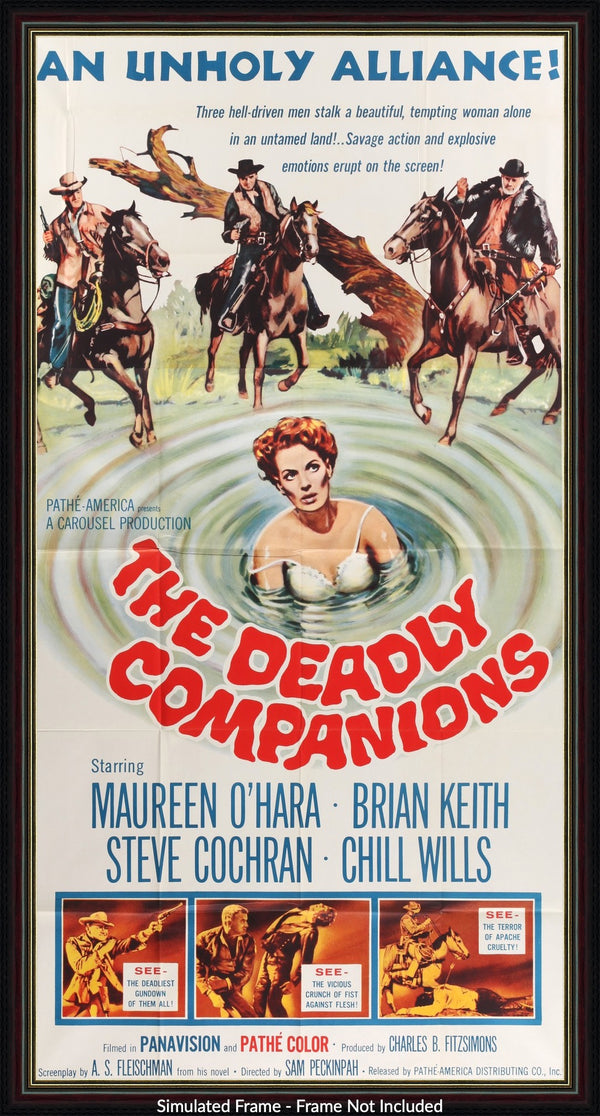 Deadly Companions (1961) Original Three-Sheet Movie Poster Deadly Companions (1961) Original Three-Sheet Movie Poster