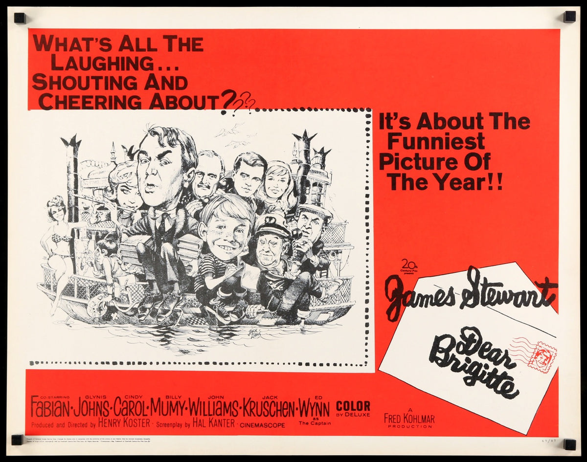 Dear Brigitte (1965) original movie poster for sale at Original Film Art - Vintage Movie Posters