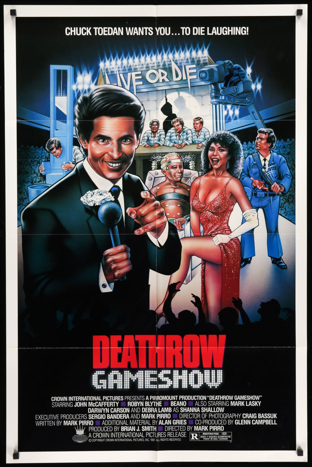 Deathrow Gameshow (1987) original movie poster for sale at Original Film Art - Vintage Movie Posters