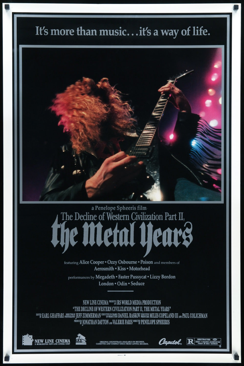 Decline of Western Civilization Part II: The Metal Years (1988) original movie poster for sale at Original Film Art