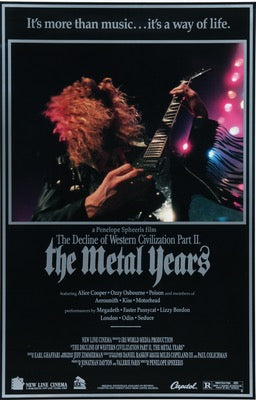 Decline of Western Civilization Part II: The Metal Years (1988) original movie poster for sale at Original Film Art