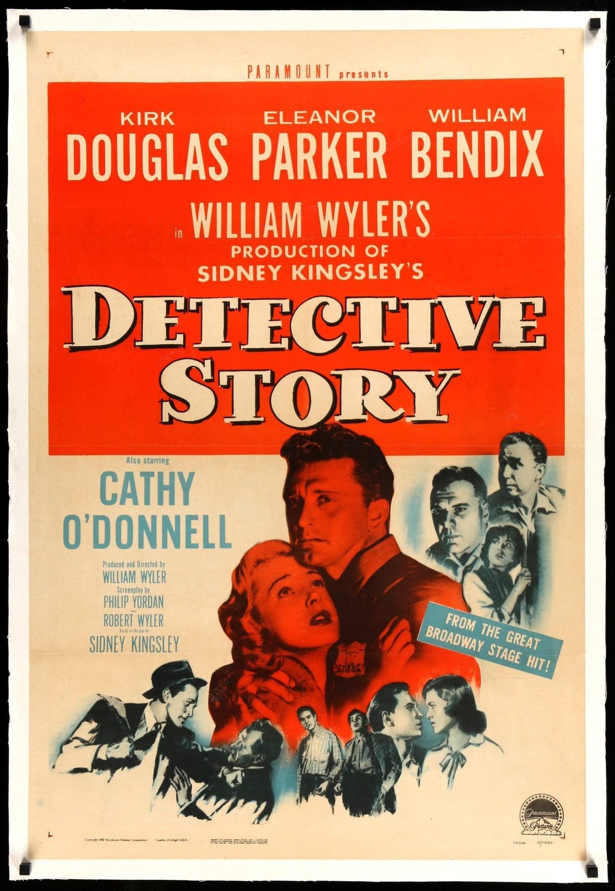 Detective Story (1951) original movie poster for sale at Original Film Art - Vintage Movie Posters