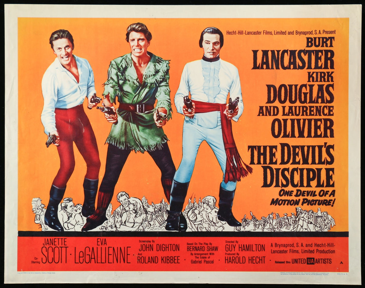Devil&#39;s Disciple (1959) original movie poster for sale at Original Film Art