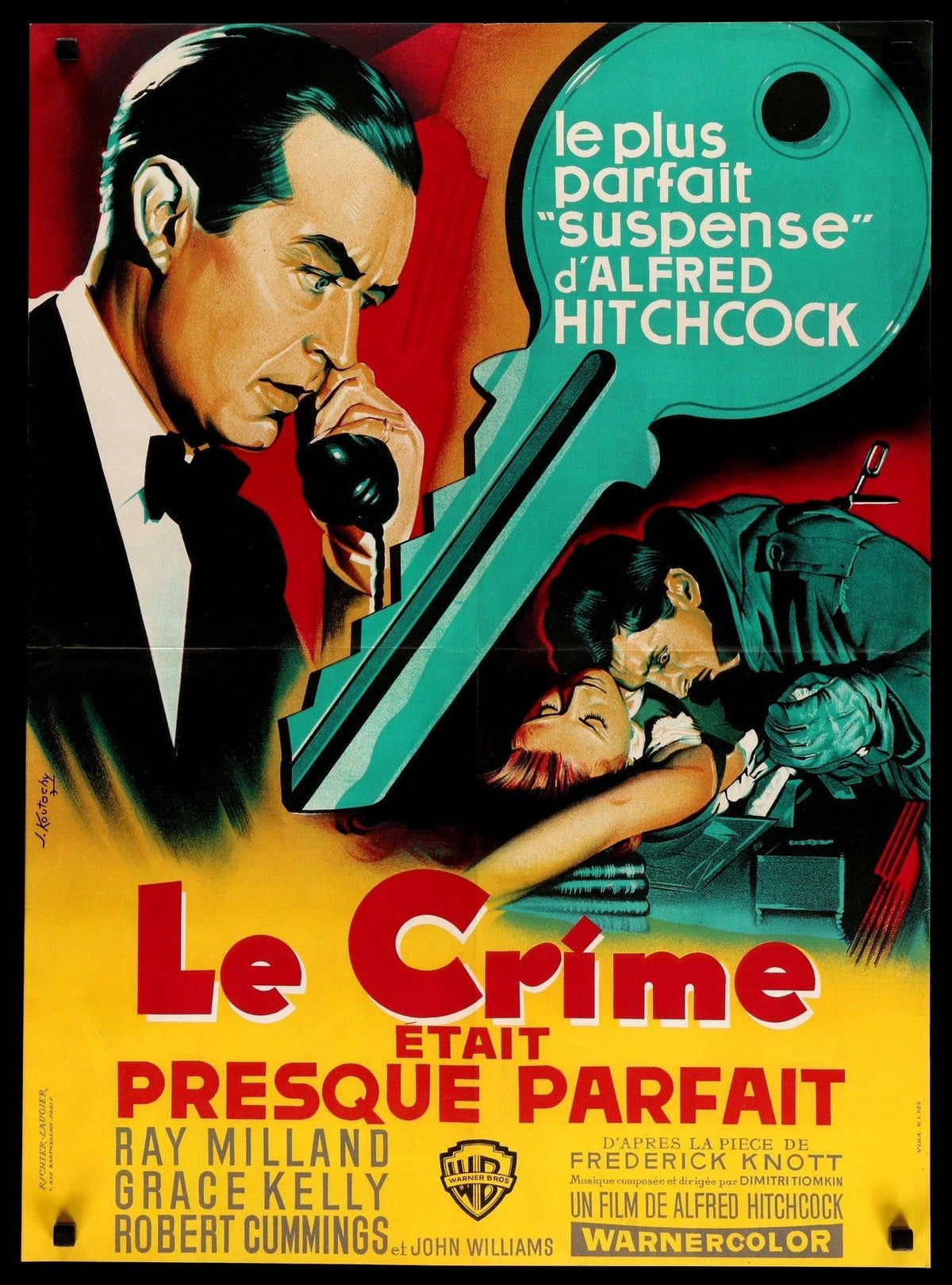 Dial M for Murder (1954) original movie poster for sale at Original Film Art