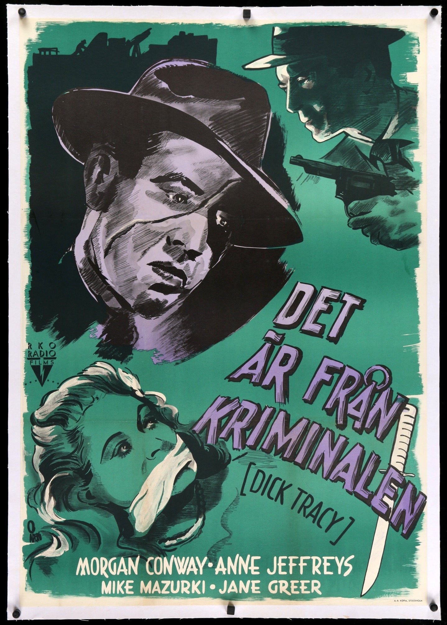 Dick Tracy (1945) original movie poster for sale at Original Film Art - Vintage Movie Posters