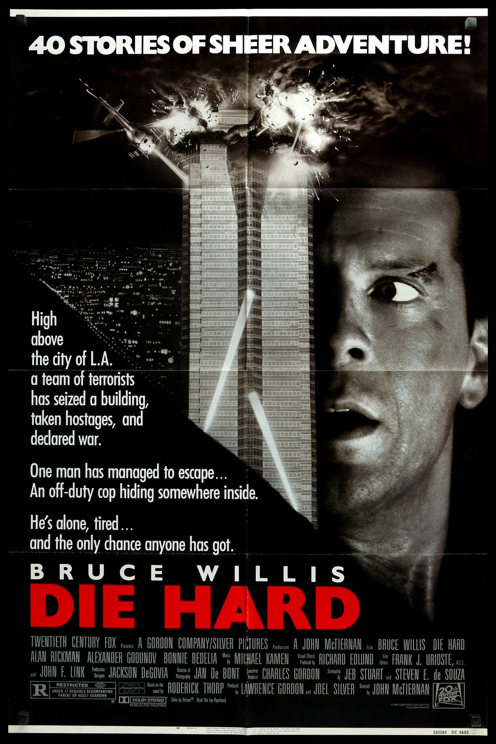 Die Hard (1988) Póster de película original de una hoja - Original Film Art - Vintage Movie Posters