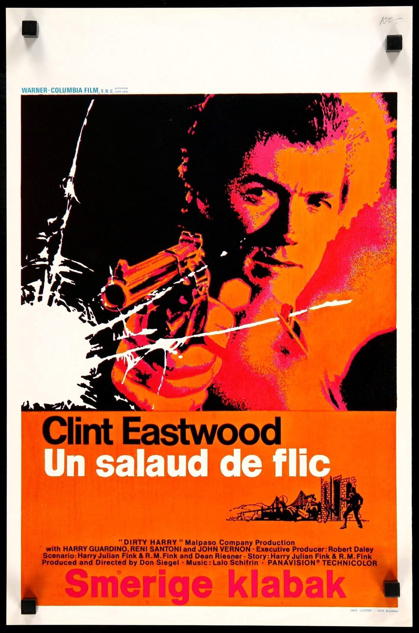 Dirty Harry (1971) original movie poster for sale at Original Film Art - Vintage Movie Posters