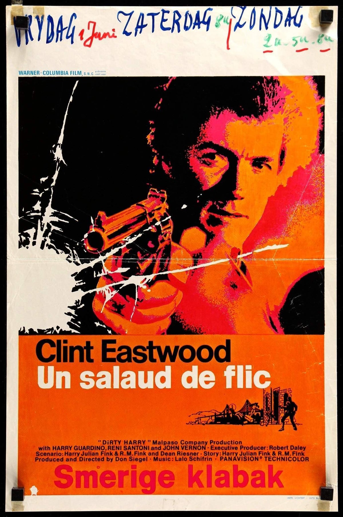 Dirty Harry (1971) original movie poster for sale at Original Film Art - Vintage Movie Posters