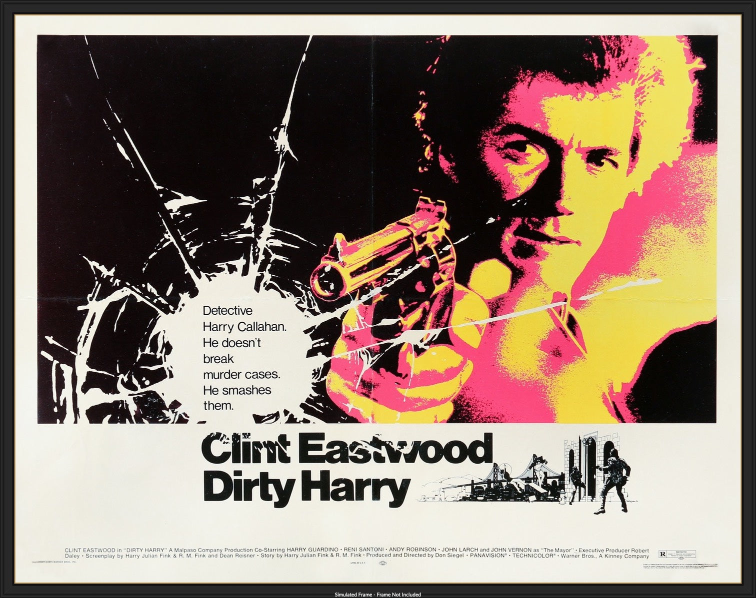 Dirty Harry (1971) Original Half-Sheet Movie Poster - Original Film Art -  Vintage Movie Posters