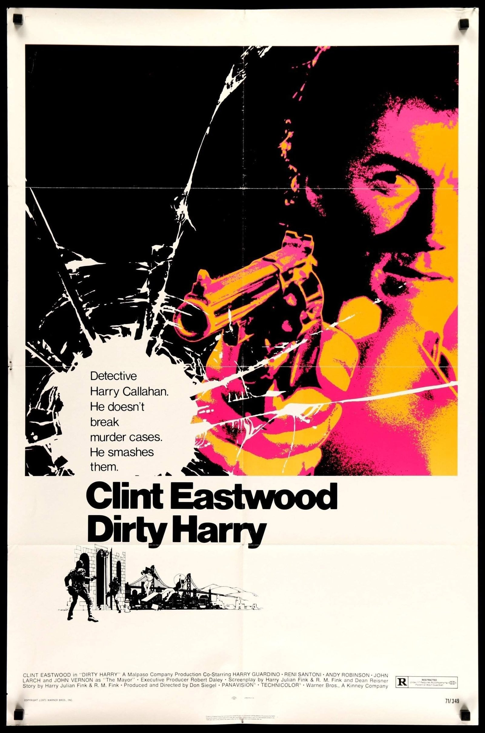 Dirty Harry (1971) original movie poster for sale at Original Film Art