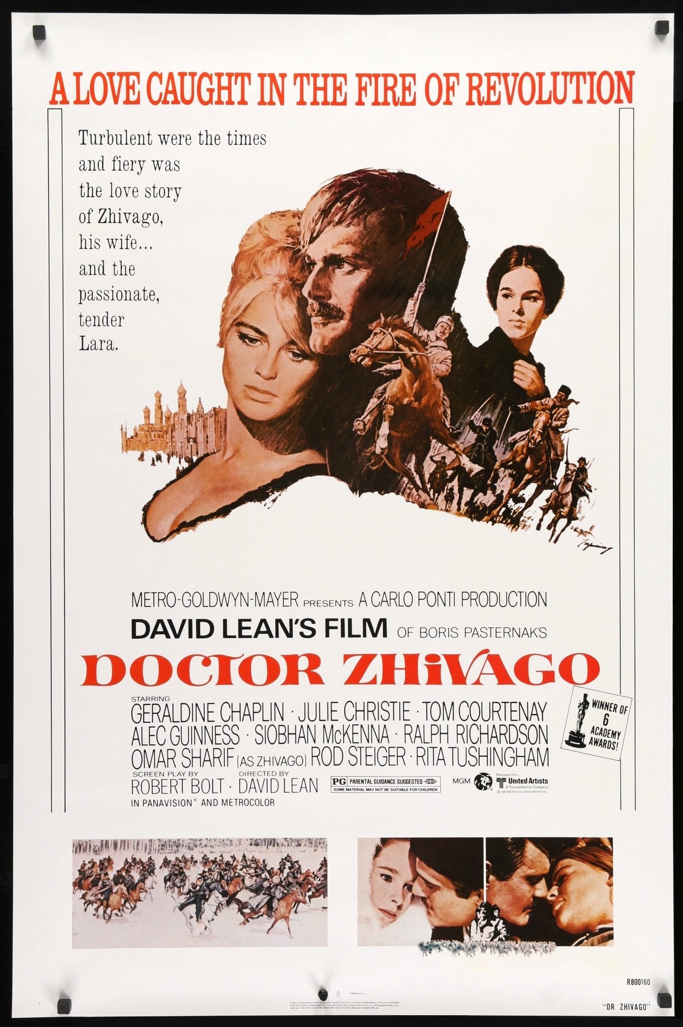 Doctor Zhivago (1965) Original R1980 One-Sheet Movie Poster