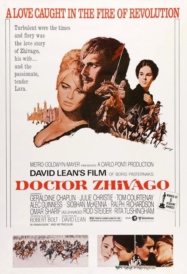 Doctor Zhivago (1965) Original R1980 One-Sheet Movie Poster