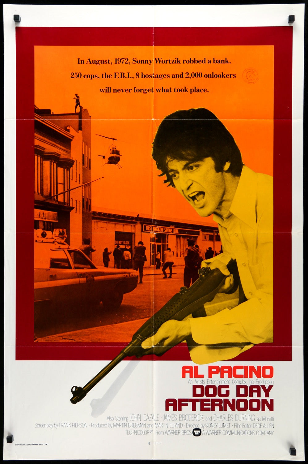 Dog Day Afternoon (1975) original movie poster for sale at Original Film Art - Vintage Movie Posters
