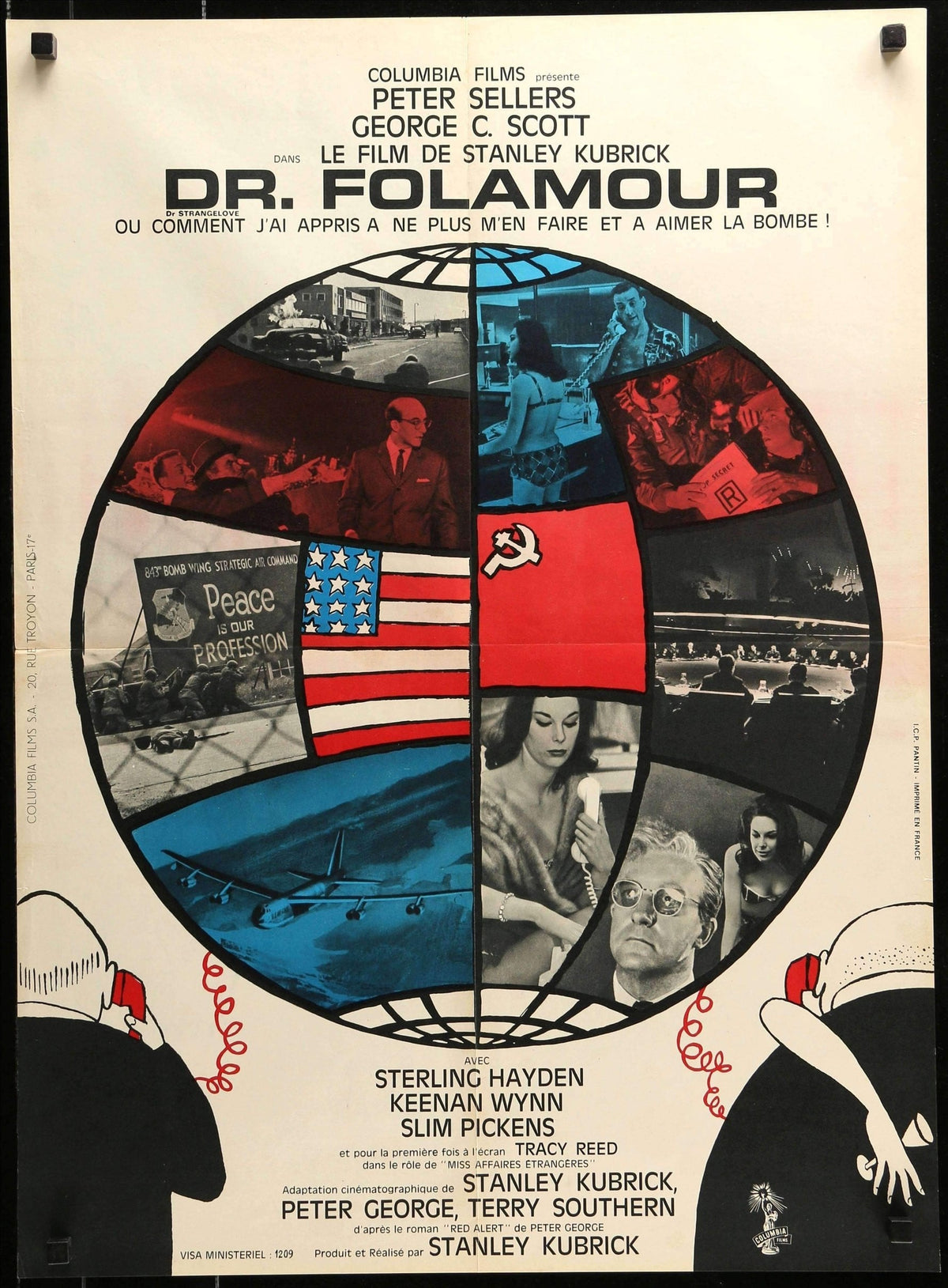 Dr. Strangelove or: How I Learned to Stop Worrying and Love the Bomb (1964) original movie poster for sale at Original Film Art