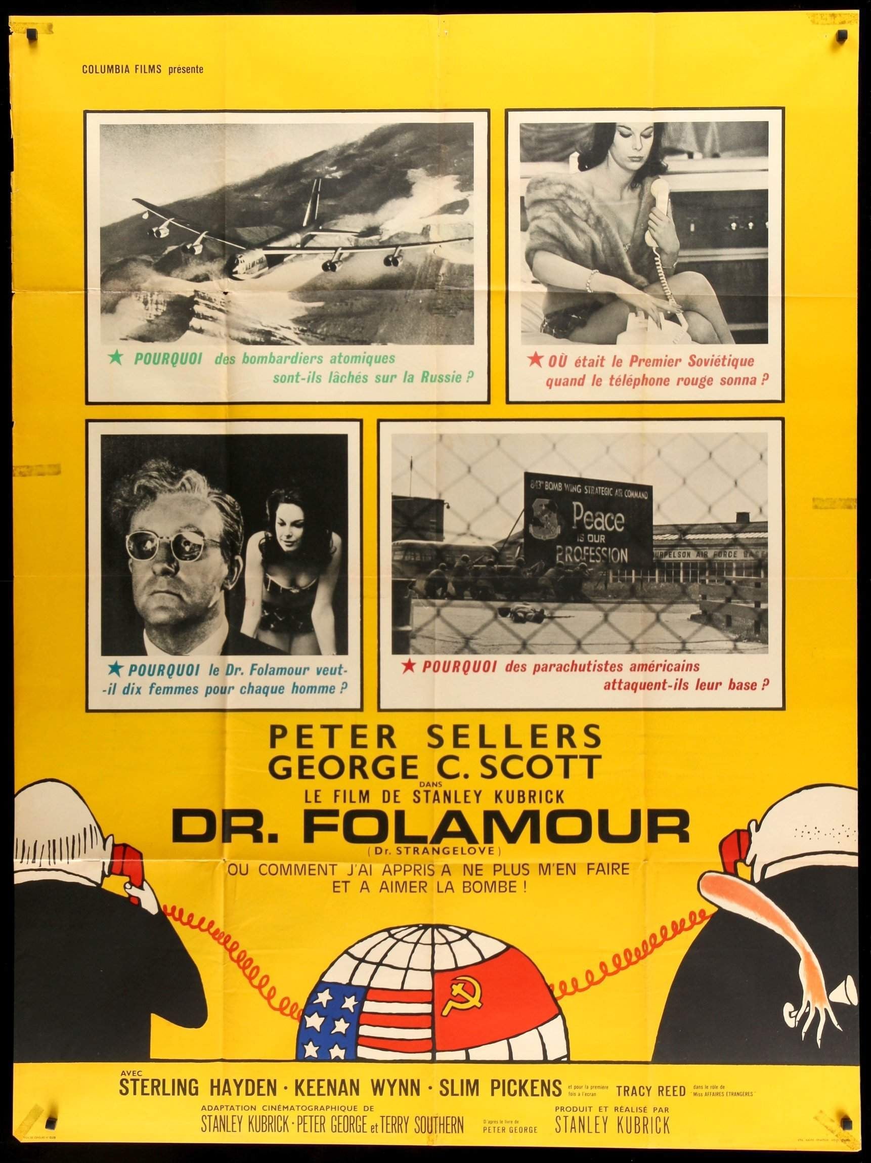 Dr. Strangelove (1964) Original French Grande Movie Poster