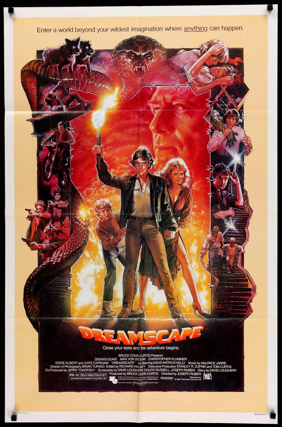 Dreamscape (1984) original movie poster for sale at Original Film Art