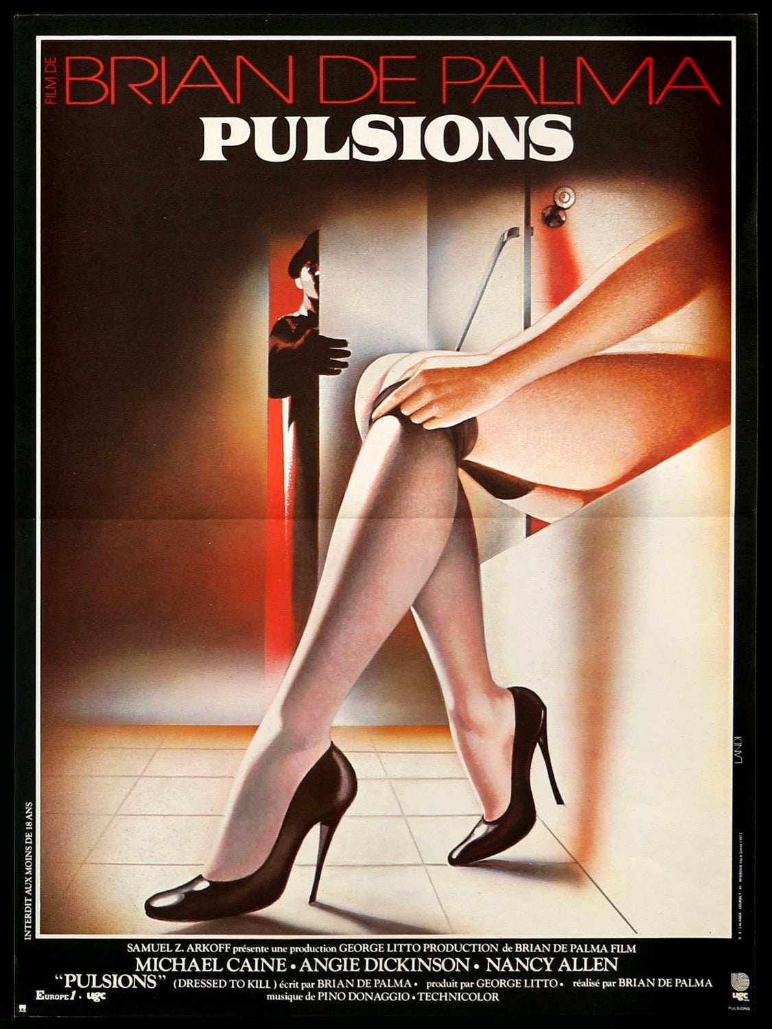 Dressed to Kill 1980 Original French Petite Movie Poster