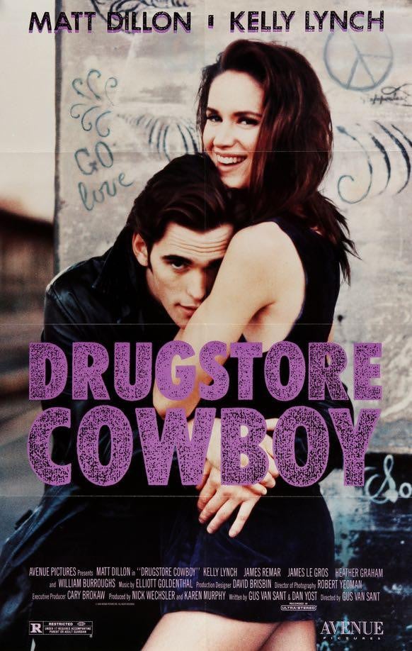 Drugstore Cowboy (1989) original movie poster for sale at Original Film Art - Vintage Movie Posters