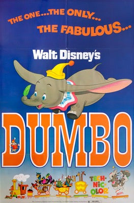 Dumbo (1941) original movie poster for sale at Original Film Art - Vintage Movie Posters