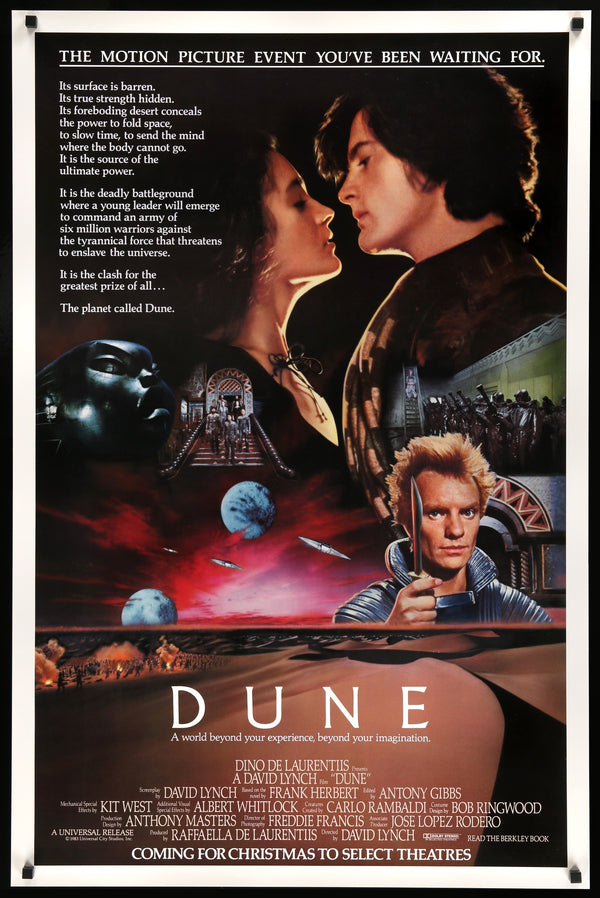 Dune (1984) Original Advance OneSheet Movie Poster Original Film Art