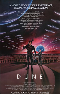 Dune (1984) original movie poster for sale at Original Film Art - Vintage Movie Posters