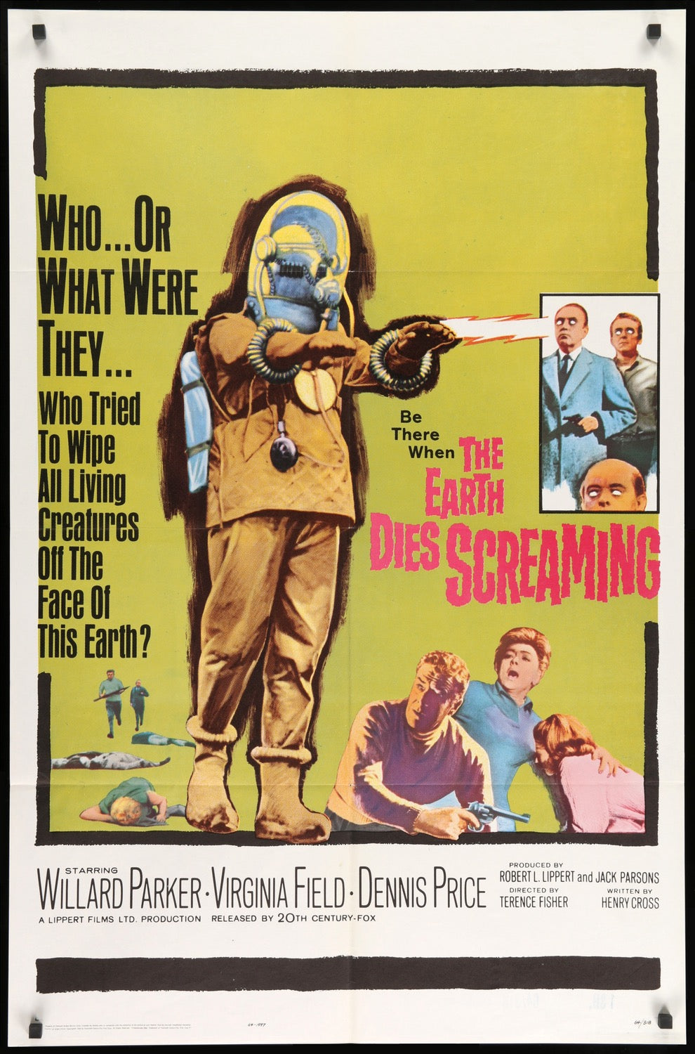 Earth Dies Screaming (1964) original movie poster for sale at Original Film Art