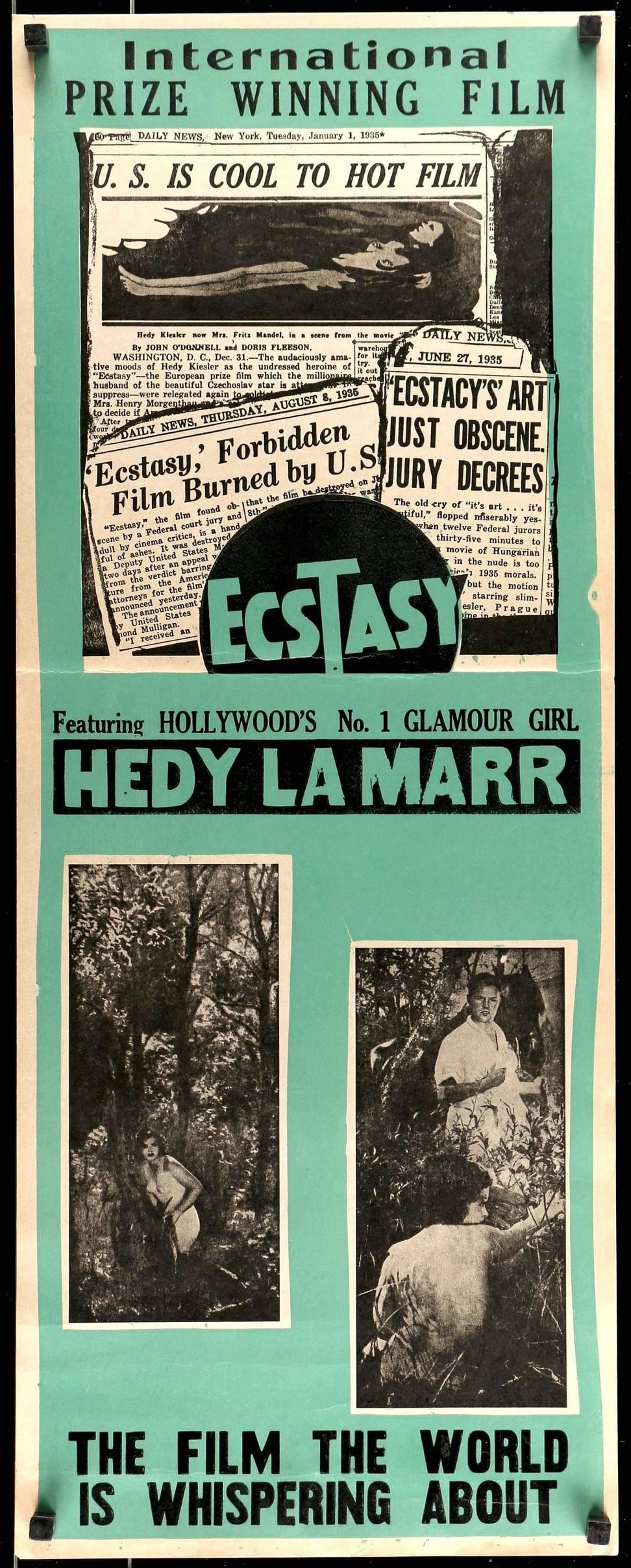 Ecstasy (1933) original movie poster for sale at Original Film Art - Vintage Movie Posters