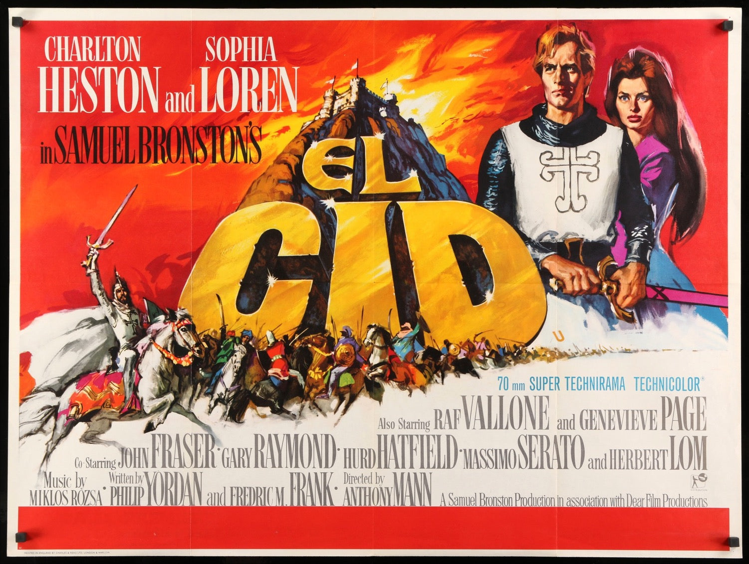 El Cid (1961) original movie poster for sale at Original Film Art