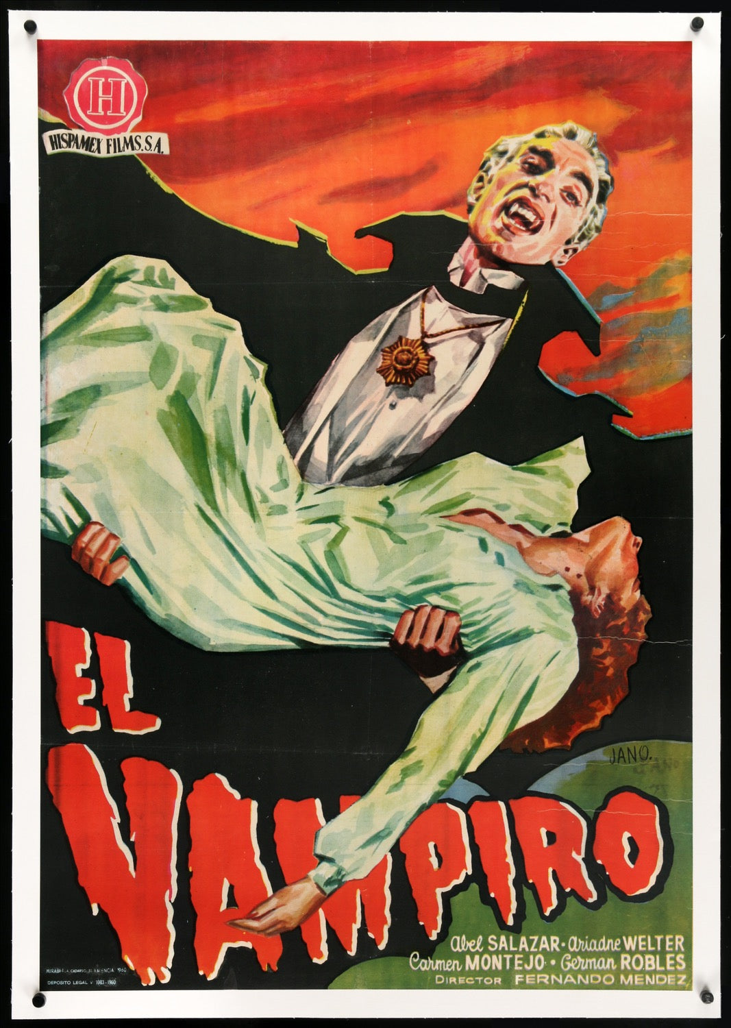 Vampire (1957) original movie poster for sale at Original Film Art