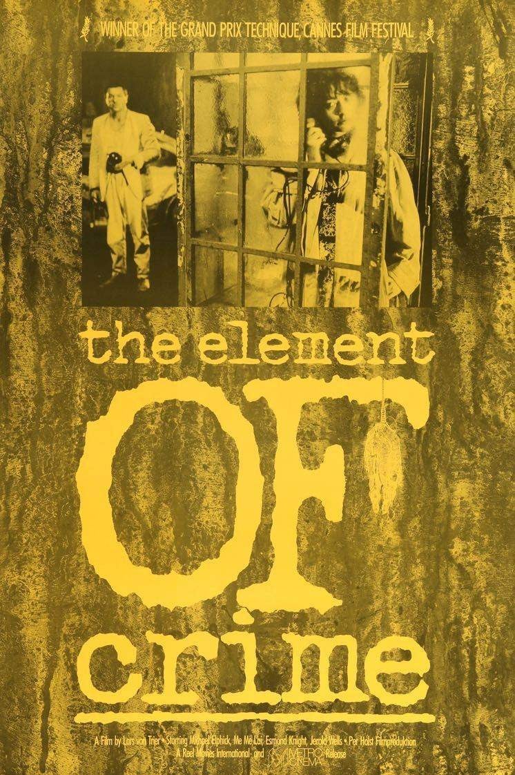 Element of Crime (1984) original movie poster for sale at Original Film Art - Vintage Movie Posters