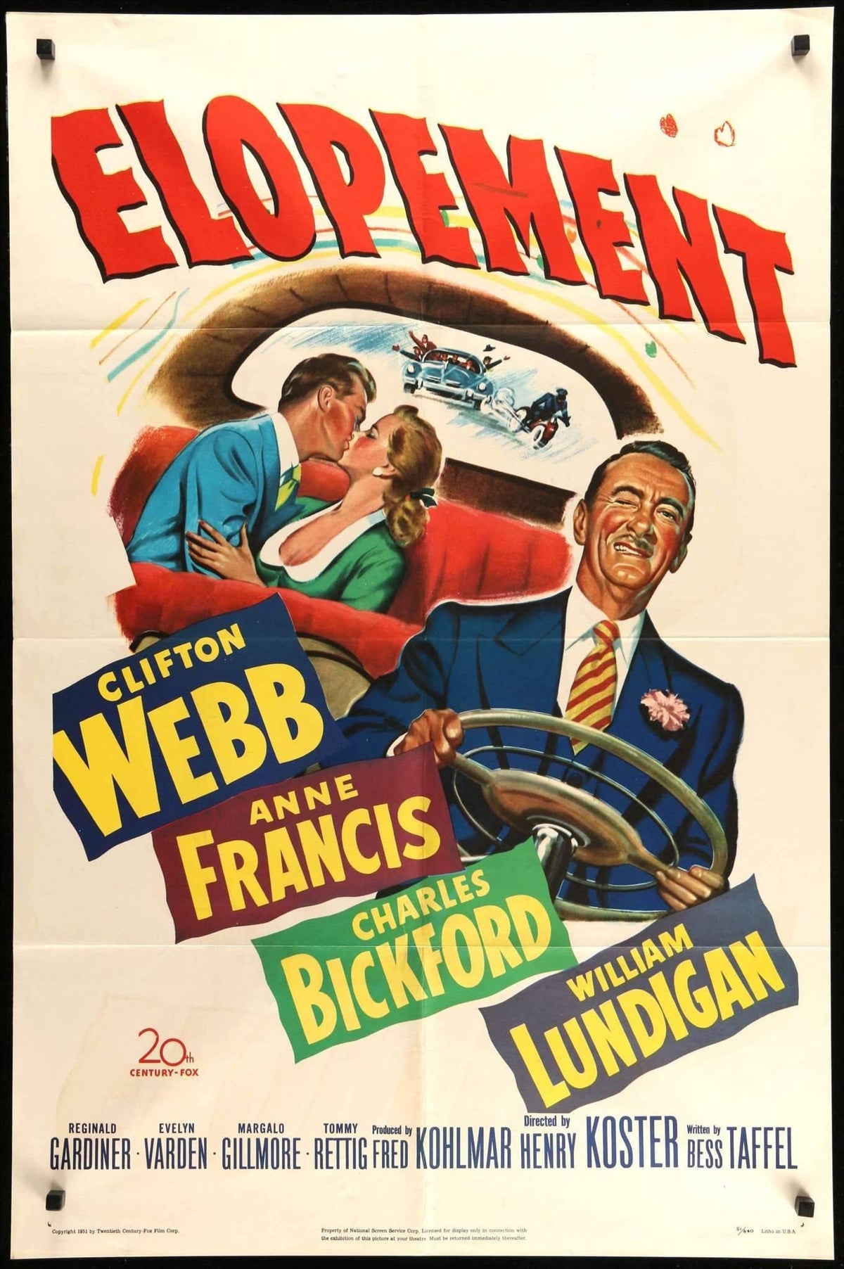 Elopement (1951) original movie poster for sale at Original Film Art - Vintage Movie Posters