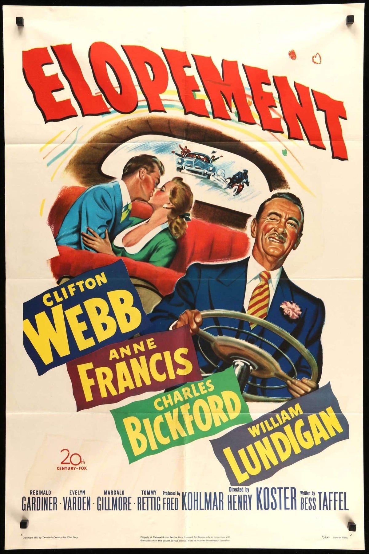 Elopement (1951) original movie poster for sale at Original Film Art