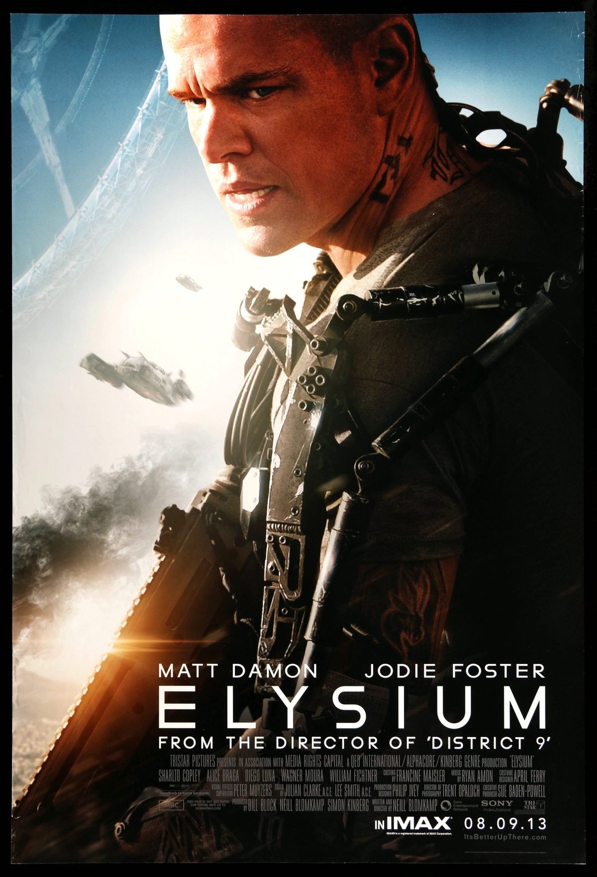 Elysium (2013) original movie poster for sale at Original Film Art