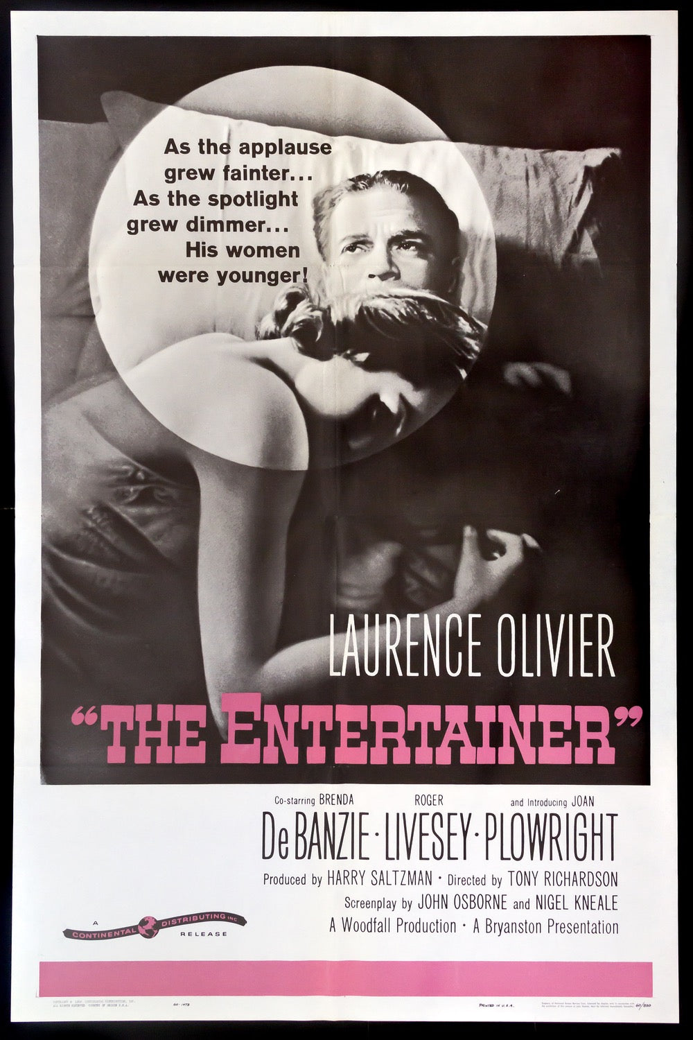 Entertainer (1960) original movie poster for sale at Original Film Art - Vintage Movie Posters