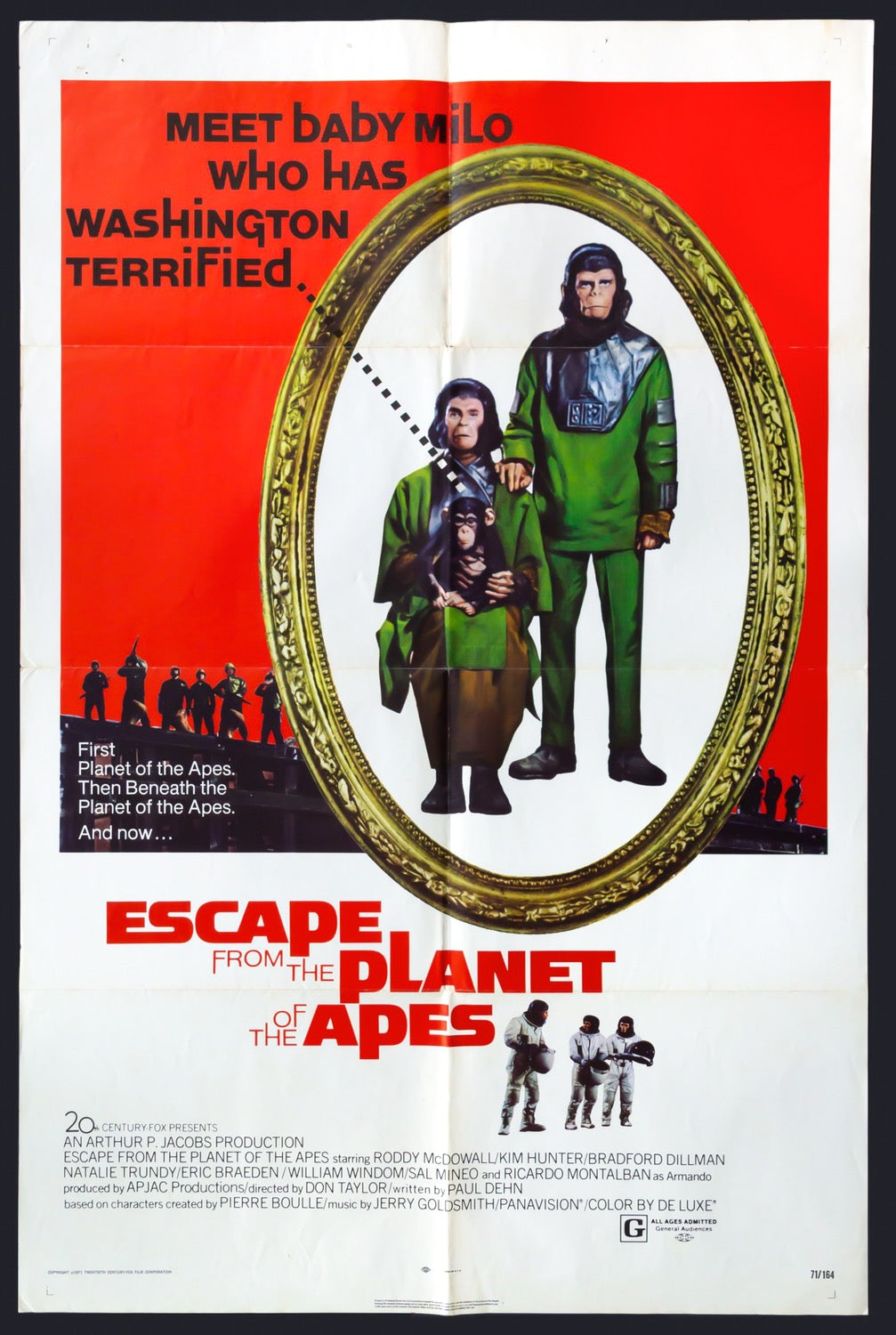 Escape From the Planet of the Apes (1971) original movie poster for sale at Original Film Art