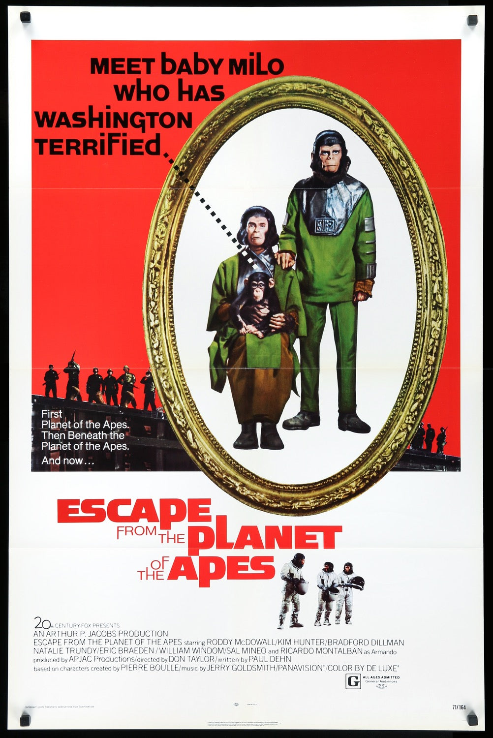 Escape From the Planet of the Apes (1971) original movie poster for sale at Original Film Art - Vintage Movie Posters