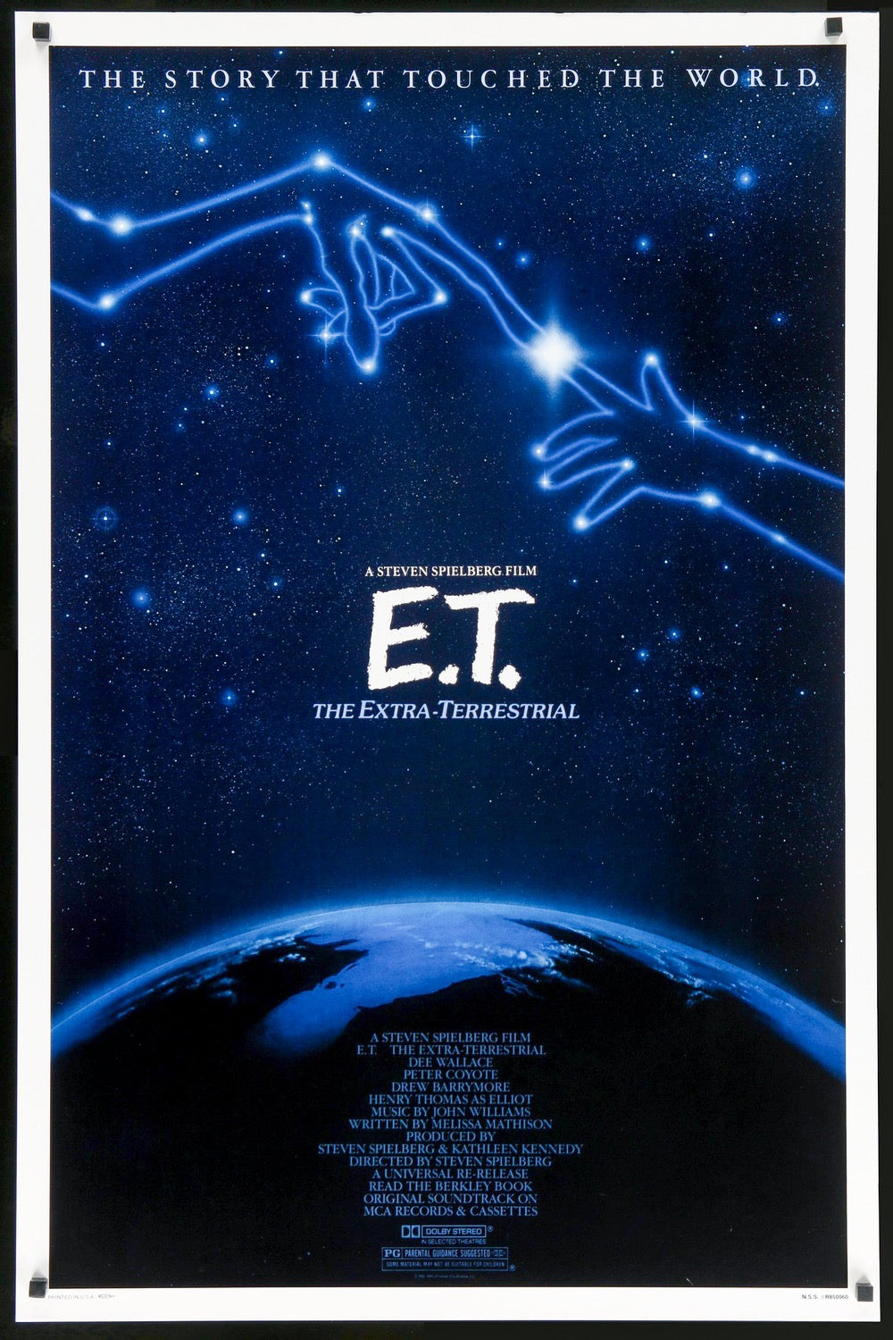 E T The Extra Terrestrial 1982 Original One Sheet Movie Poster E T The Extra Terrestrial 1982 Original One Sheet Movie Poster
