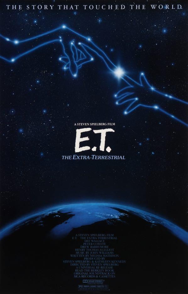 E.T. The Extra Terrestrial (1982) original movie poster for sale at Original Film Art - Vintage Movie Posters