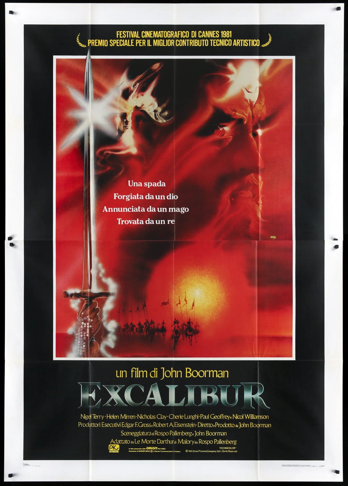 Excalibur (1981) original movie poster for sale at Original Film Art - Vintage Movie Posters