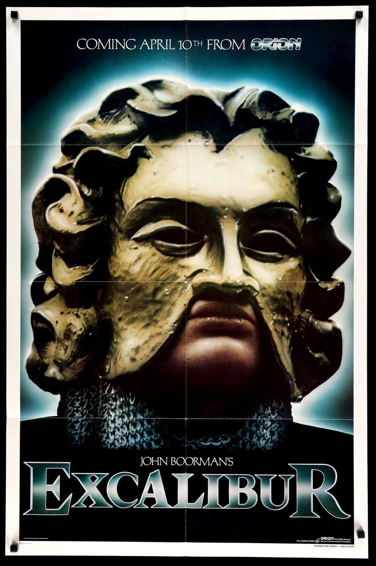 Excalibur (1981) original movie poster for sale at Original Film Art - Vintage Movie Posters