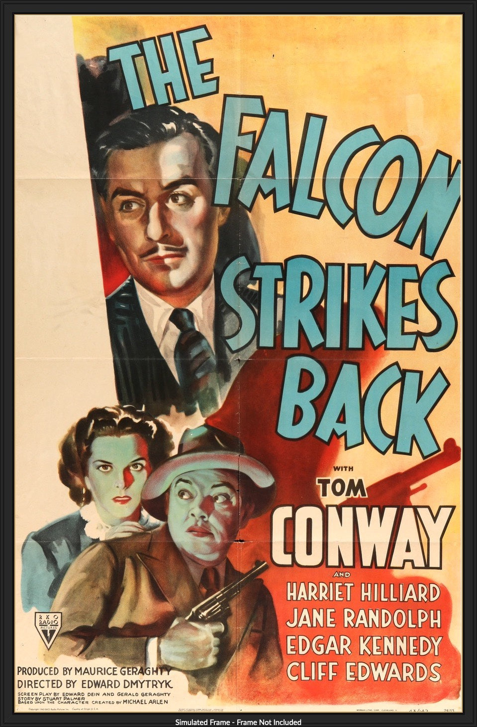 Falcon Strikes Back (1943) original movie poster for sale at Original Film Art